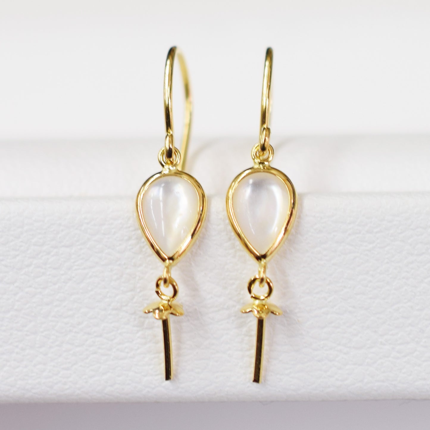 Only metal fitting Hook earrings K18YG Recommended for pearls under 9.5mm