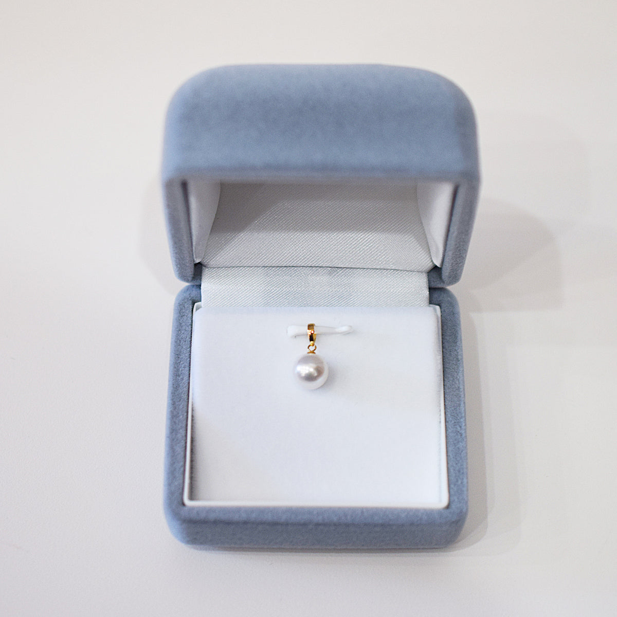 【K18YG / K18WG】Pendant top Only AAA Aurora Tennyo color Rare White pink 7.5mm - 8.5mm Akoya Pearl Japan Akoyapearl birthday あこや 真珠 日本 reenspearl