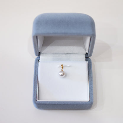 【K18YG / K18WG】Pendant top Only AAA Aurora Tennyo color Rare White pink 7.5mm - 8.5mm Akoya Pearl Japan Akoyapearl birthday あこや 真珠 日本 reenspearl