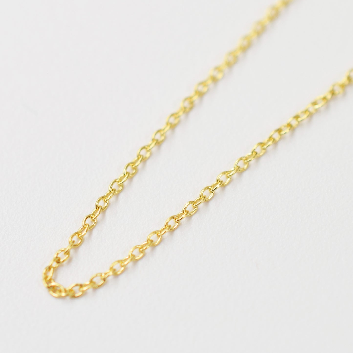 Only metal fittings K18YG chain necklace Metal fitting L size