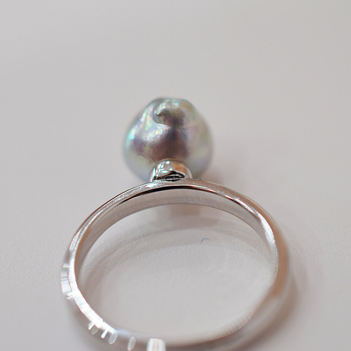［You can choose the pearl］Akoya Baroque pearl 8mm - 9mm Natural color Ring Sea Real akoya pearl From Japan 1pc pearl SV925 Silver reenspearl akoyapearl ring