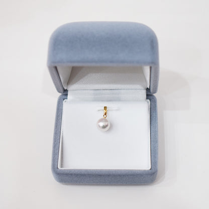【K18YG / K18WG】Pendant top Only AAA Aurora Tennyo color Rare White pink 7.5mm - 8.5mm Akoya Pearl Japan Akoyapearl birthday あこや 真珠 日本 reenspearl