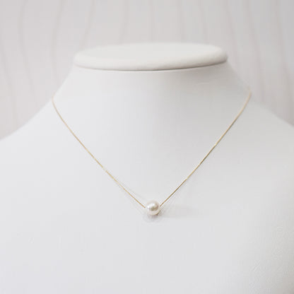【K10 / K18】Rare White pink 7.5mm - 8.5mm Seawater Real Akoya Pearl necklace AkoyaPearl Japan あこや 真珠
