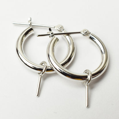 Only metal fittings K14WG Hoop earring Metal fitting Recommended for pearls under 9.5mm