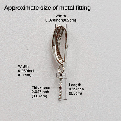 Only metal fittings K14WG Pendant top RP0008