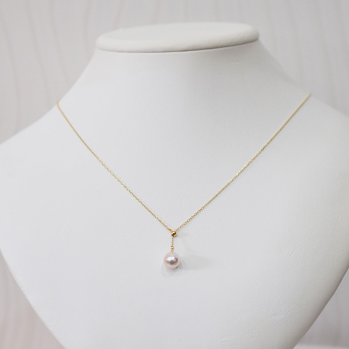 【K10 / K18 / Pt850】Rare White pink 7.5mm - 8.5mm Seawater Real Akoya Pearl necklace AkoyaPearl Japan あこや 真珠