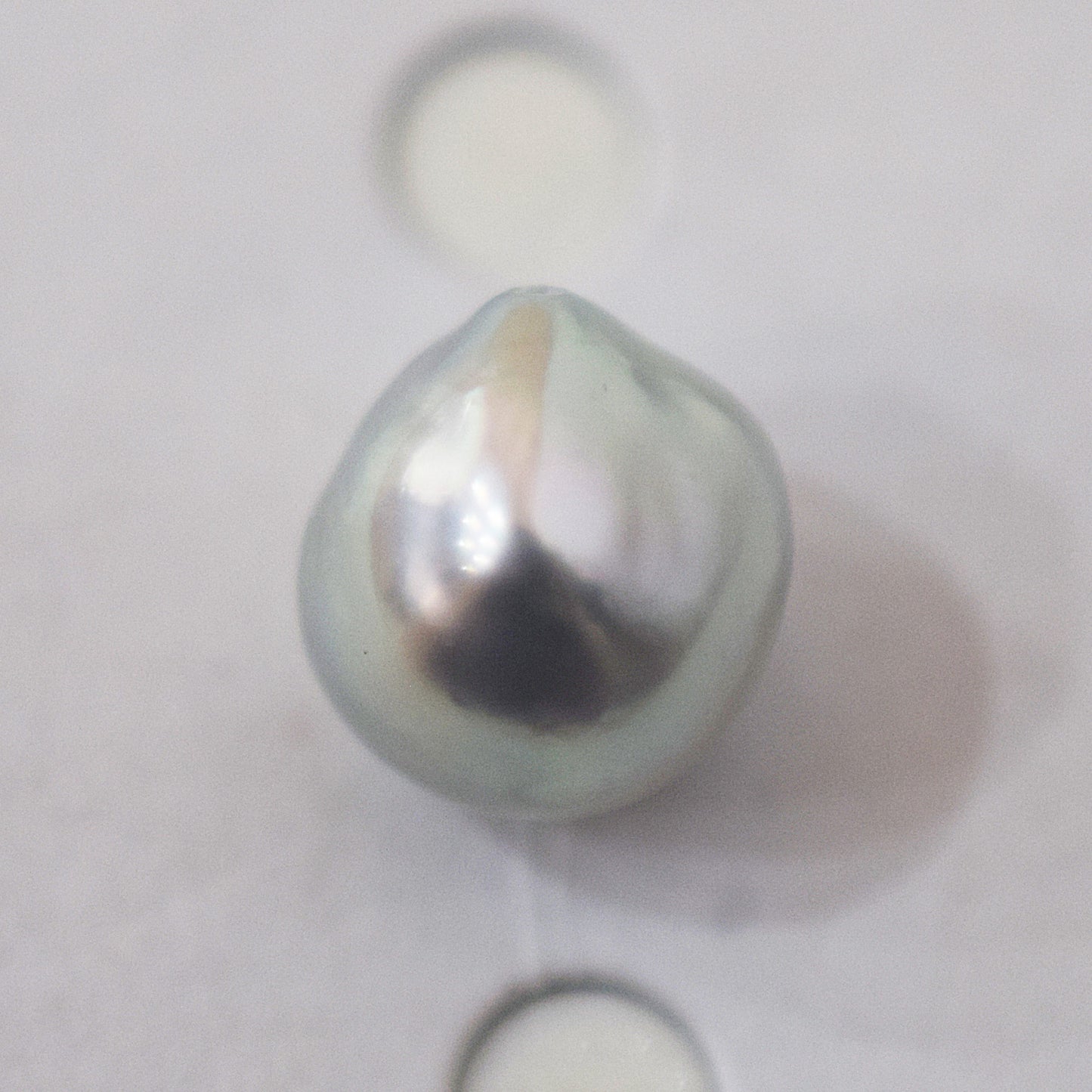 Pendant top Only Natural color 9.8mm Baroque pearl 1pc real akoya pearl Japan Japanese reenspearl あこや 真珠