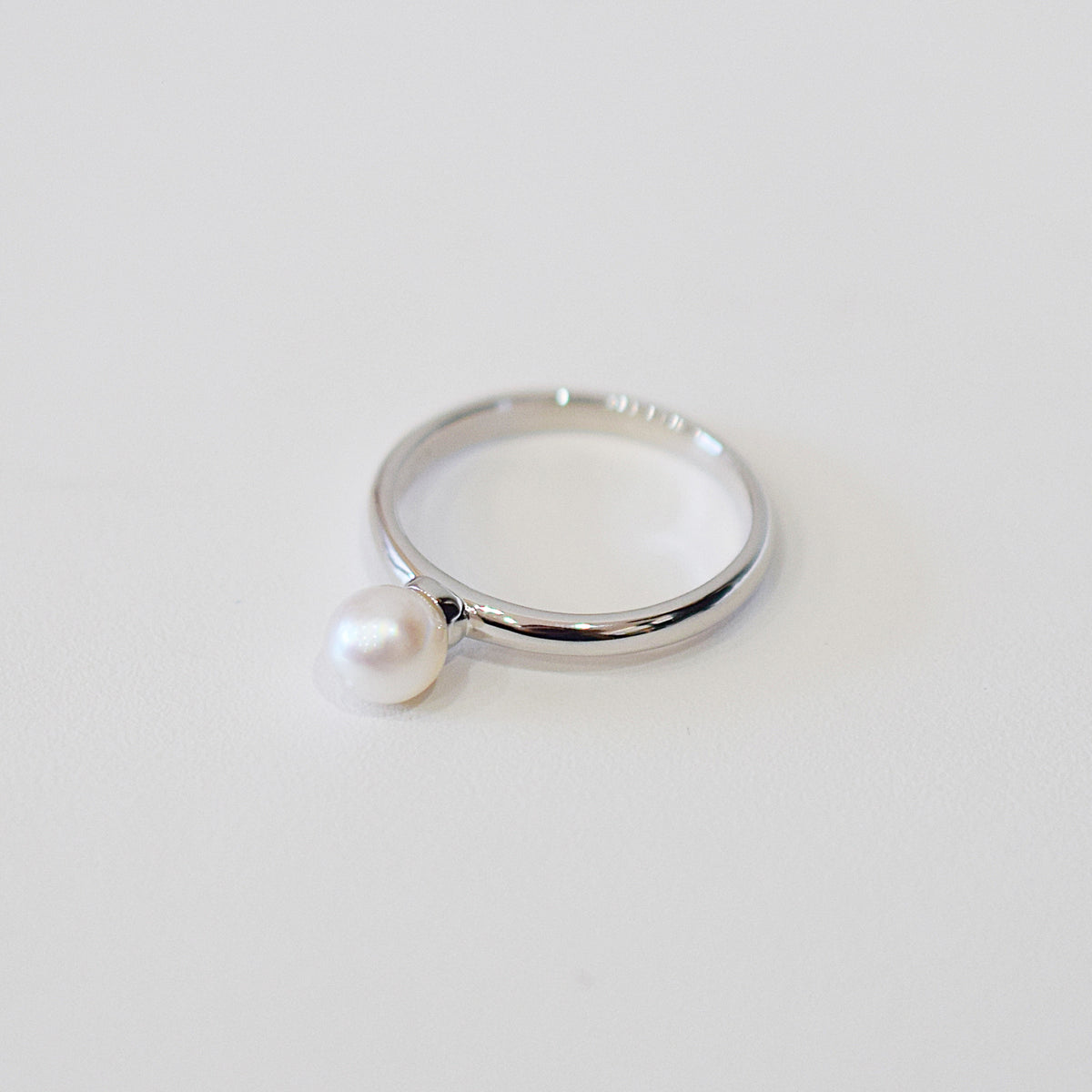 Hanadama rank 5.5mm - 6.5mm White pink Ring Sea Real Akoya Pearl From Japan 1pc pearl SV925 Silver reenspearl akoyapearl ring