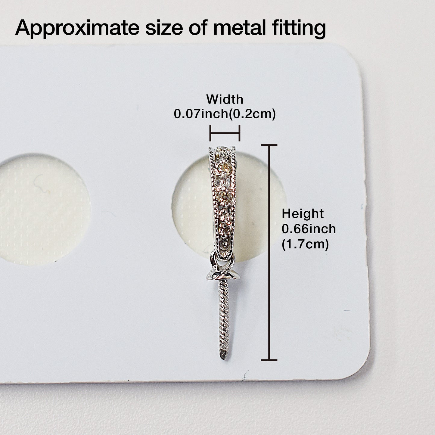 Only metal fittings 0.02ct K18WG Diamond Pendant top SIK00071