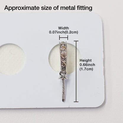 Only metal fittings 0.02ct K18WG Diamond Pendant top SIK00071