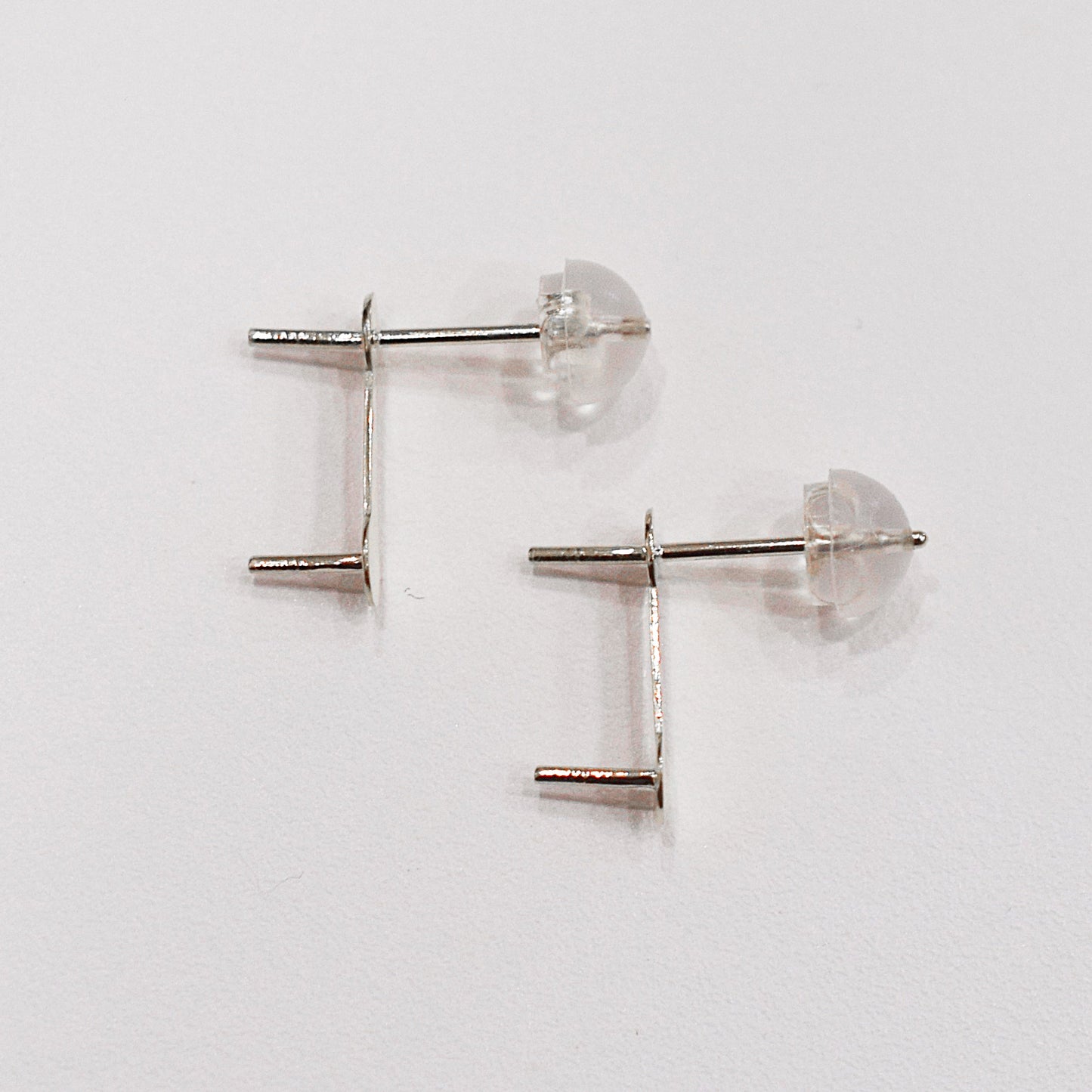 Only metal fittings K14WG stud earring Metal fitting Recommended for pearls 5mm - 8mm
