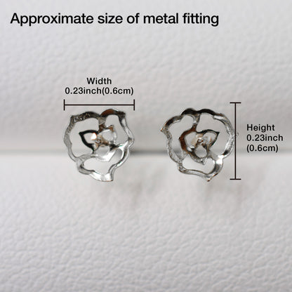 Only metal fittings K14WG stud earring Metal fitting Recommended for pearls 5mm - 8mm