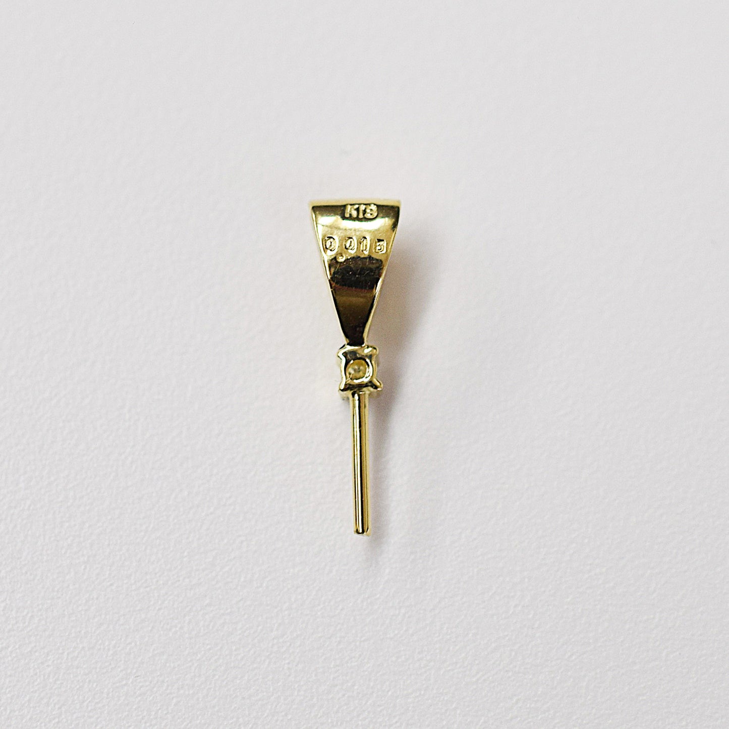 Only metal fittings 0.01ct K18YG Diamond Pendant top RP00041