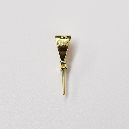Only metal fittings 0.01ct K18YG Diamond Pendant top RP00041