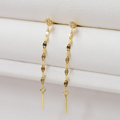Only metal fittings K18YG stud earring Metal fitting Recommended for pearls 7mm - 9mm