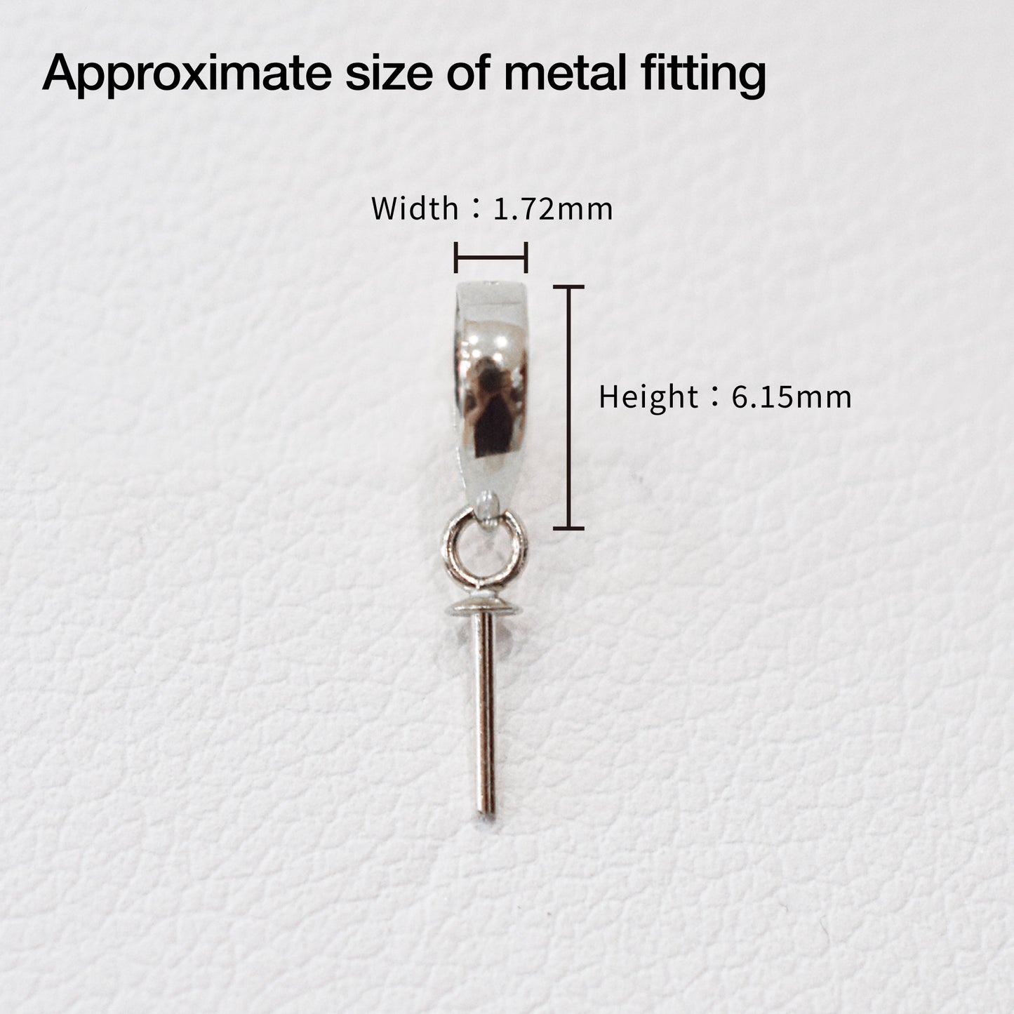 Only metal fittings K18WG Pendant top M size