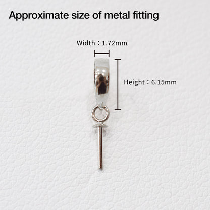 Only metal fittings K18WG Pendant top M size