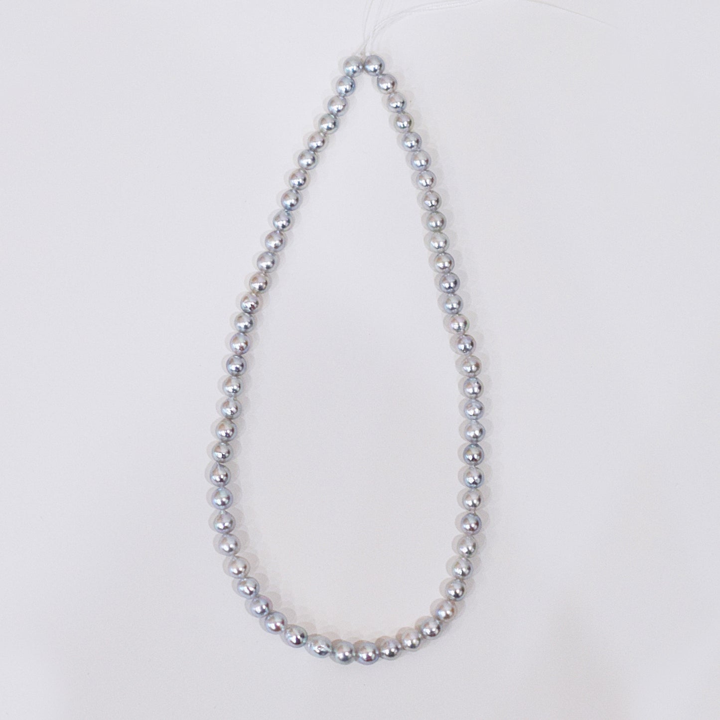 Actual product Necklace Natural color 6mm - 7.5mm Real Akoya Pearl From Japan 16.3inch 41.5cm starand choker reenspearl