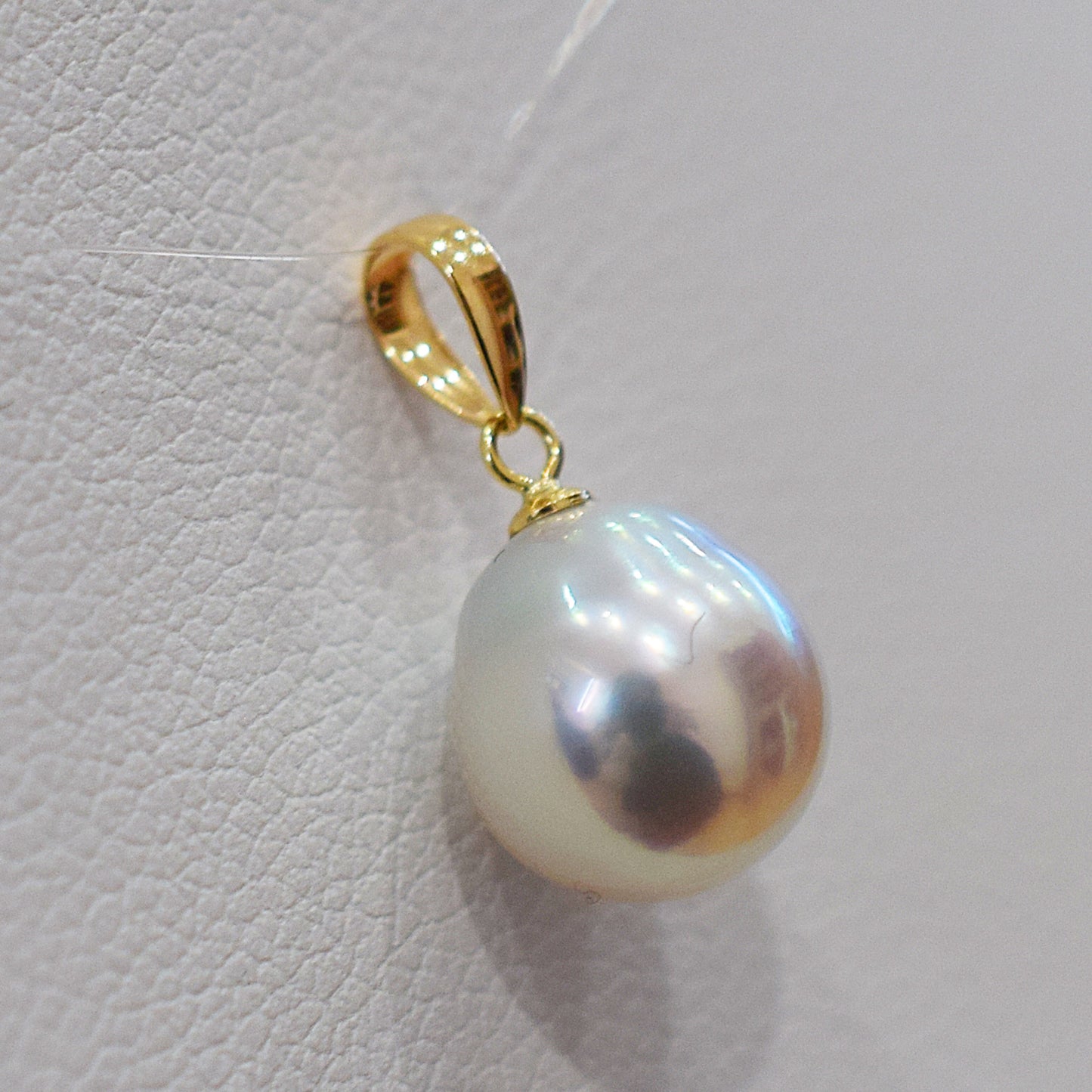 <SALE> Limited to actual item 8.7mm Only penrant top Natural color Seawater Real akoya Pearl Baroque 18K Japan birthday あこや 真珠