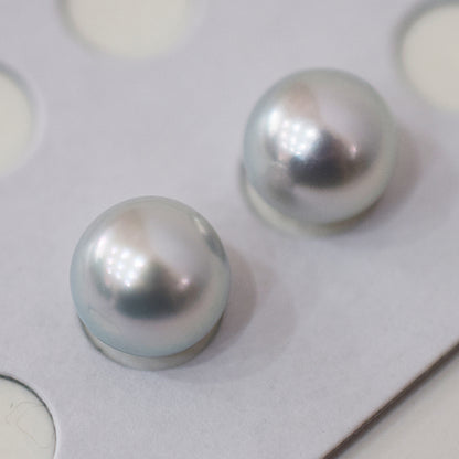 A rank Natural color 8.5mm -  9mm 1pair 2pc Loose Real akoya pearl Japan Japanese Seawater reenspearl あこや 真珠 日本