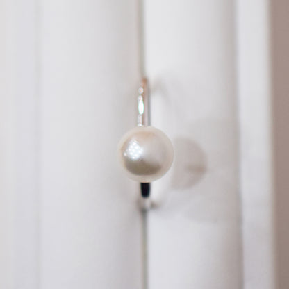 【SV】Hanadama rank White pink 5.5mm - 8mm akoya pearl Ear Cuff Seawater Japan Japanese 真珠 あこや