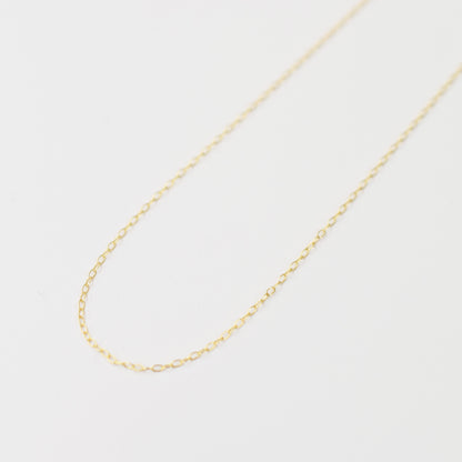 Only metal fittings K18YG chain necklace Metal fitting S size