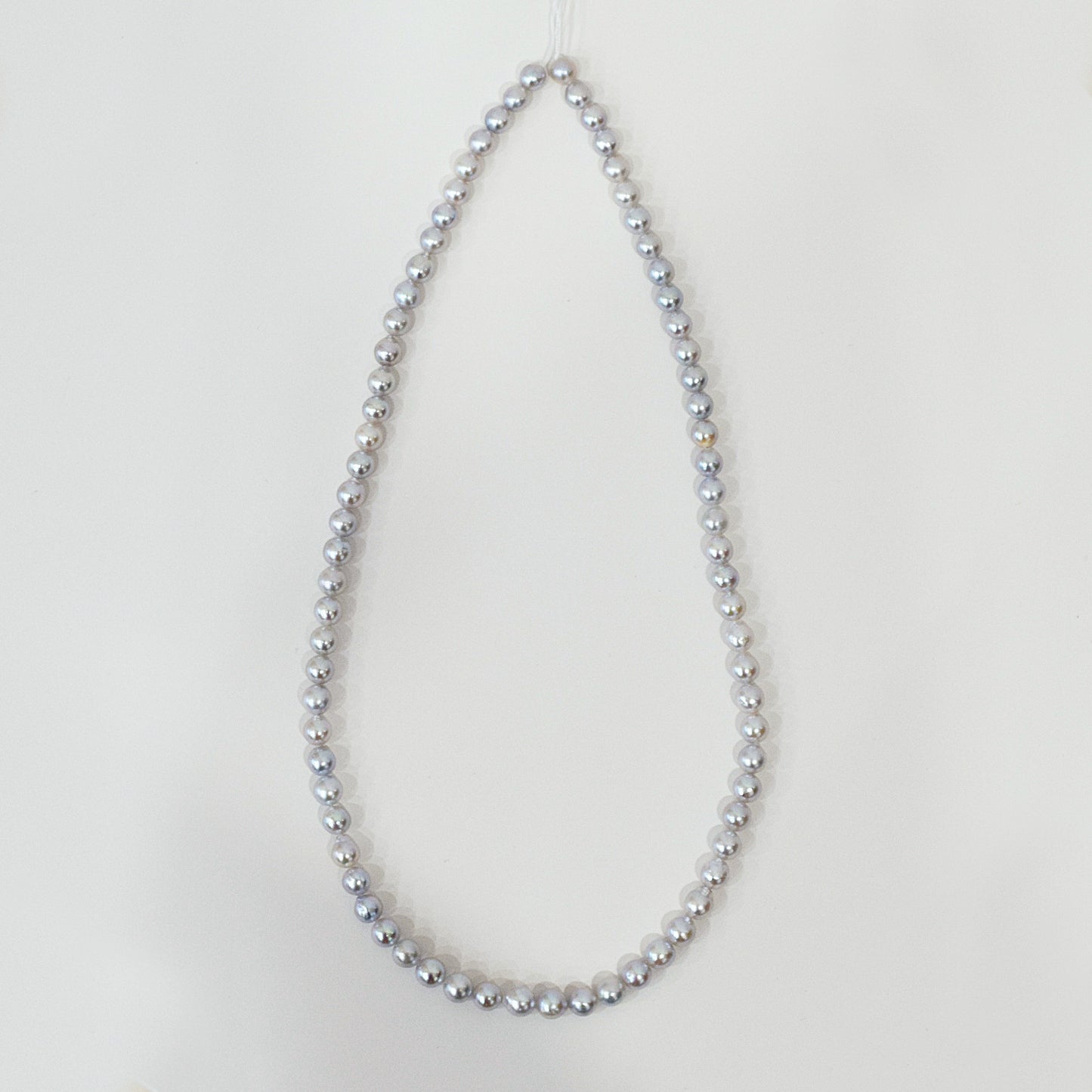 Actual product Necklace Natural color 6mm - 7.5mm Real Akoya Pearl From Japan 19.2inch 49cm starand choker reenspearl