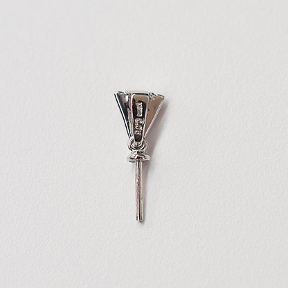 Only metal fittings 0.05ct K18WG Diamond Pendant top RP0041