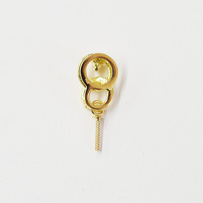 Only metal fittings 0.01ct K18YG Diamond Pendant top SIK00061
