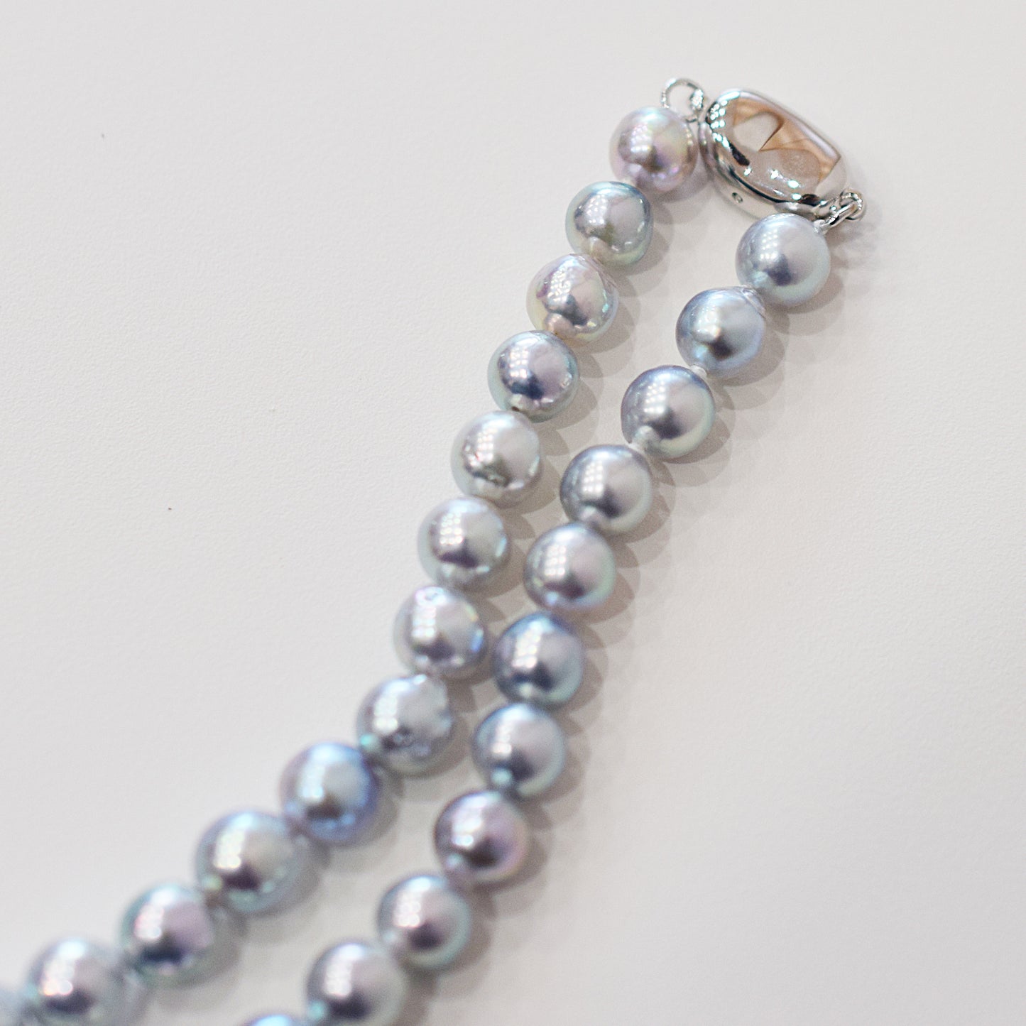 Actual product Necklace Natural color Baroque 6mm - 7mm Akoya Pearl Japan 17.1inch starand choker