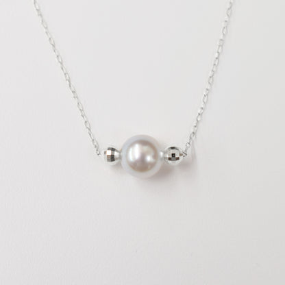 【K18YG / K18WG】Rare Natural color madama rank 8.5mm - 9mm necklace Seawater Real necklace Akoya Pearl Japan reenspearl Japanese Seawater