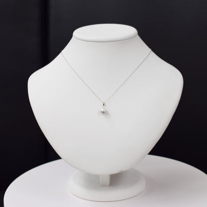 【K10 / K18】Rare Natural color 8.5mm - 9.5mm pendant necklace Akoya Pearl Real Japan Seawater pearl reenspearl akoyapearl 日本産 熊本 天草