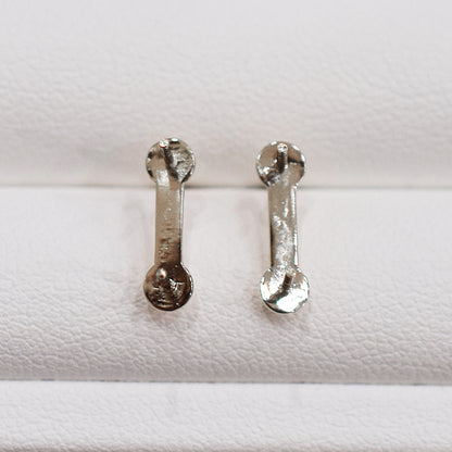 Only metal fittings K14WG stud earring Metal fitting Recommended for pearls 5mm - 8mm