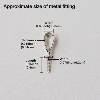 Only metal fittings K14WG Pendant top RP0042