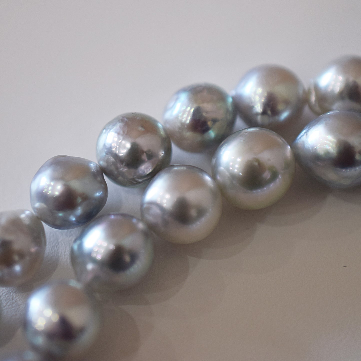 Limited to actual item Necklace Natural color Baroque 8mm - 9.5mm Real Akoya Pearl Japan 16.5inch 42cm starand Japanese choker reenspearl