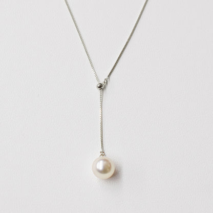 【K10 / K18 / Pt850】Rare White pink 7.5mm - 8.5mm Seawater Real Akoya Pearl Venetian necklace AkoyaPearl Japan あこや 真珠