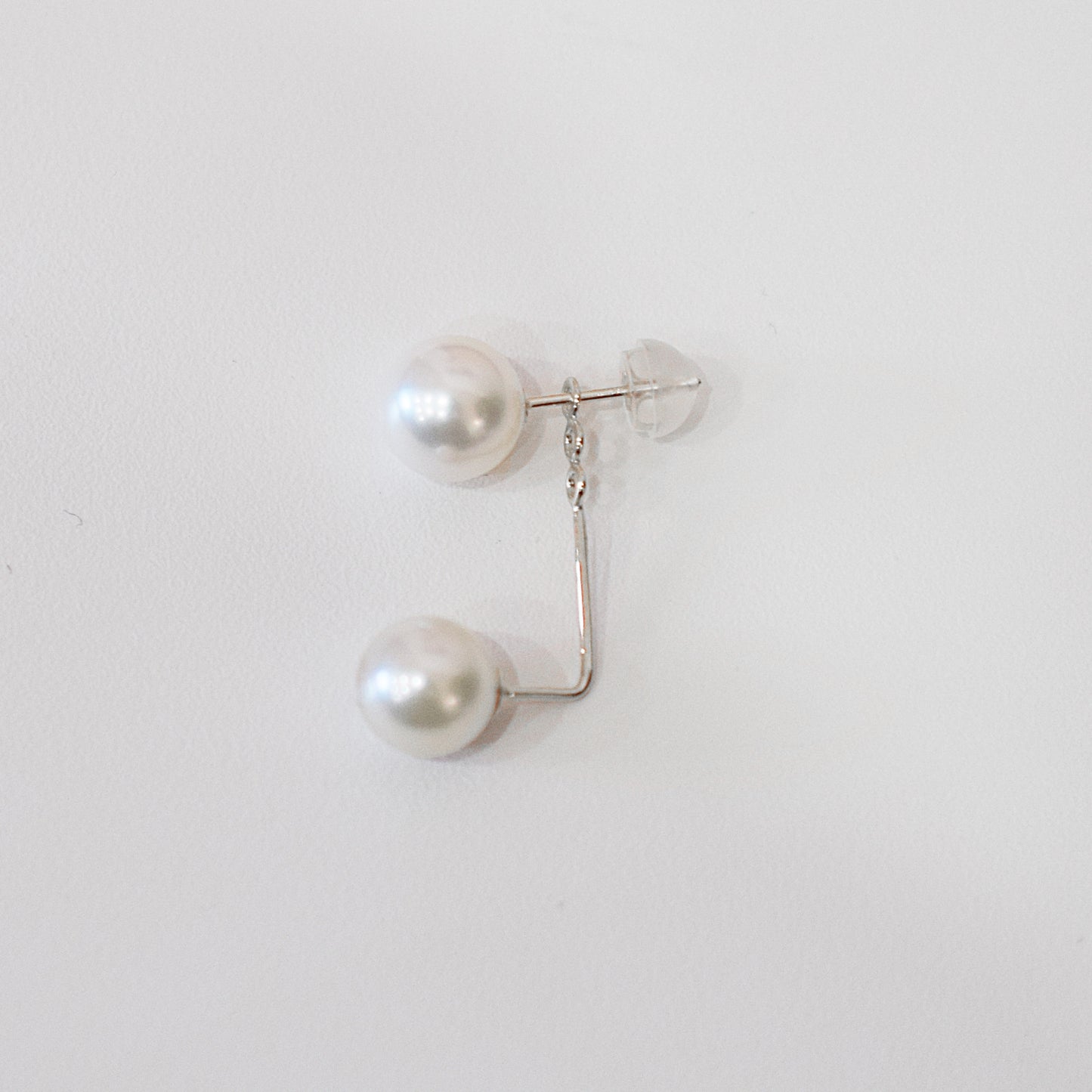 【K18YG / K14WG】Hanadama rank Whitepink 7.5mm - 8.5mm Earring jacket Seawater Real Akoya Pearl Japan anniversary Japanese Wedding あこや 真珠