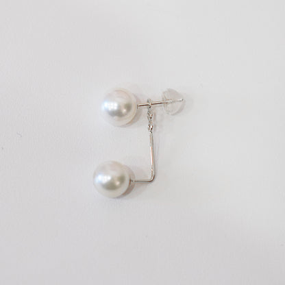 【K18YG / K14WG】Hanadama rank Whitepink 7.5mm - 8.5mm Earring jacket Seawater Real Akoya Pearl Japan anniversary Japanese Wedding あこや 真珠