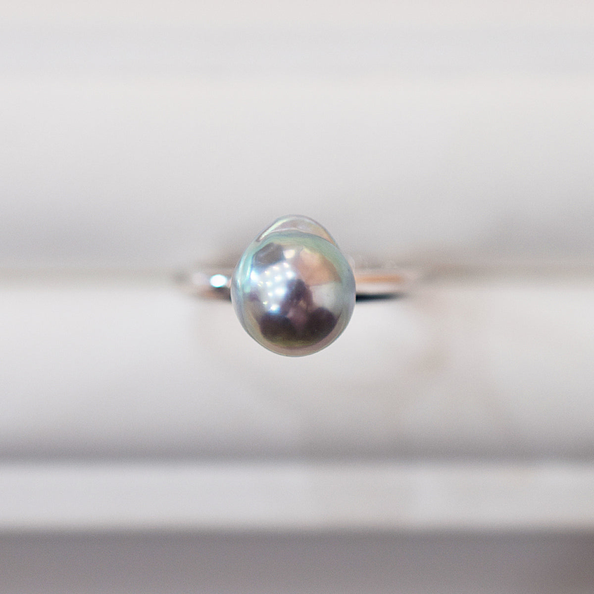 ［You can choose the pearl］Akoya Baroque pearl 8mm - 9mm Natural color Ring Sea Real akoya pearl From Japan 1pc pearl SV925 Silver reenspearl akoyapearl ring