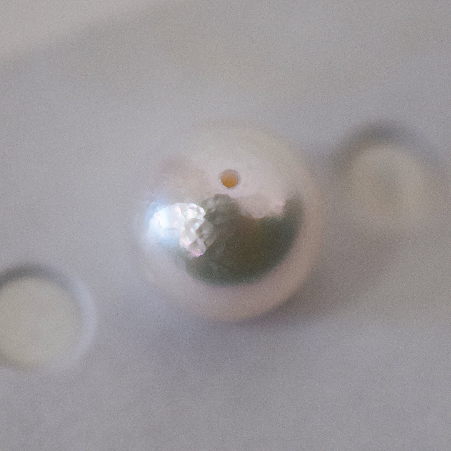 Pearl Science Laboratory Sorting Rose white pink 9.4mm Sea Real Akoya Loose 1pc Japan Japanese Seawater akoyapearl