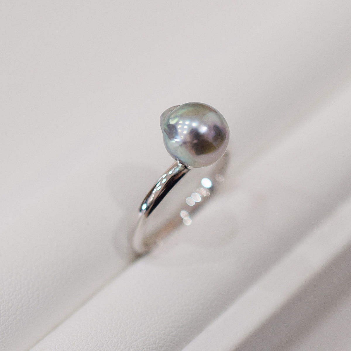 ［You can choose the pearl］Akoya Baroque pearl 8mm - 9mm Natural color Ring Sea Real akoya pearl From Japan 1pc pearl SV925 Silver reenspearl akoyapearl ring