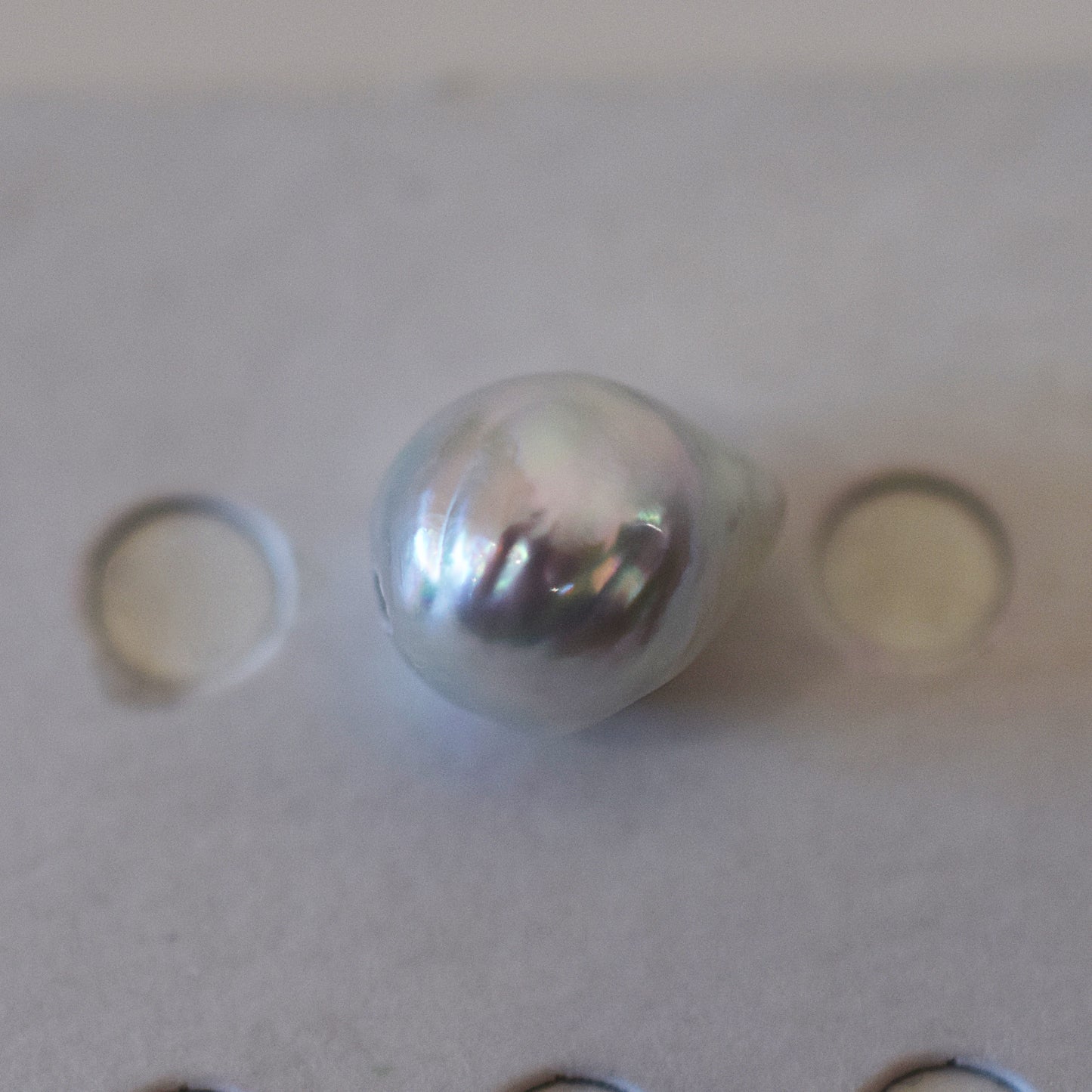 Actual product 10.8mm Necklace Natural color Seawater Real akoya Pearl Baroque Surgical Stainless Steel Japan reenspearl