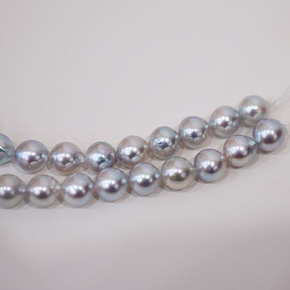 Actual product Necklace Natural color 6mm - 7.5mm Real Akoya Pearl From Japan 16.3inch 41.5cm starand choker reenspearl
