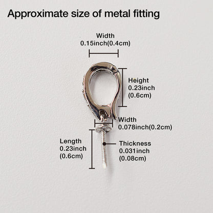 Only metal fittings 0.02ct K18WG Diamond Pendant top SIK00071