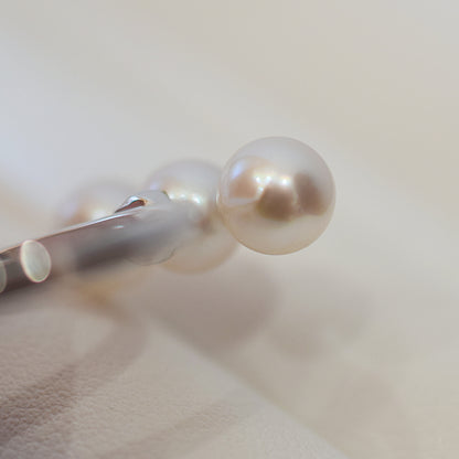 Actual product Rare White pink 6mm - 6.5mm Ring Sea Real Akoya Pearl From Japan SV925 Silver reenspearl akoyapearl