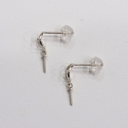 Only metal fittings K14WG stud earring Metal fitting Recommended for pearls 7mm - 9mm
