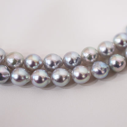 Actual product Necklace Natural color 6mm - 7.5mm Real Akoya Pearl From Japan 16.9inch 43cm starand choker reenspearl