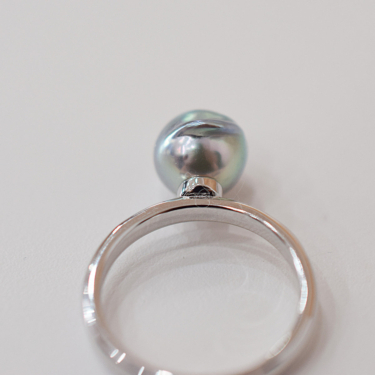 ［You can choose the pearl］Akoya Baroque pearl 8mm - 9mm Natural color Ring Sea Real akoya pearl From Japan 1pc pearl SV925 Silver reenspearl akoyapearl ring