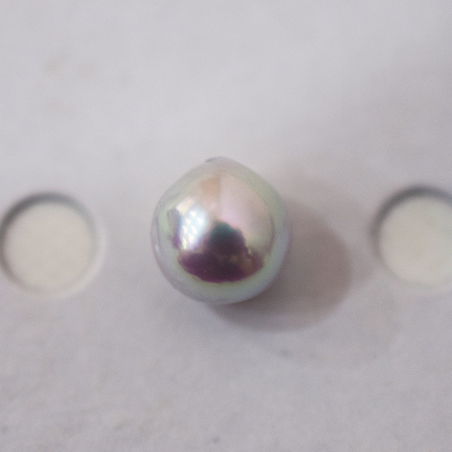 Pendant top Only Natural color 7.2mm Baroque pearl 1pc real akoya pearl Japan Japanese reenspearl あこや 真珠