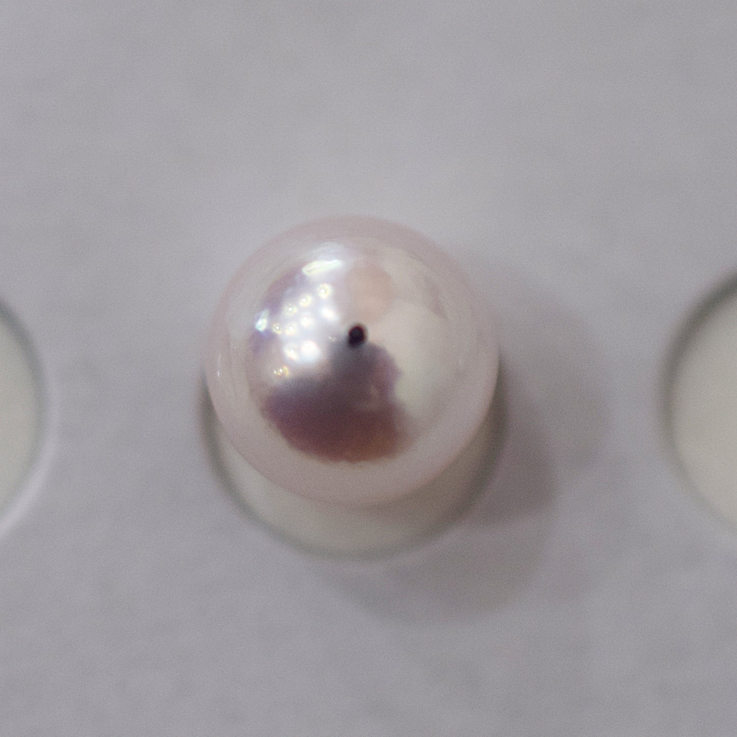 ［Custom-made］(1)White pink 7.5mm - 8mm akoya pearl Triangle Ear Cuff, (2)atural color 8.5mm - 9mm SV925 Ear Cuff